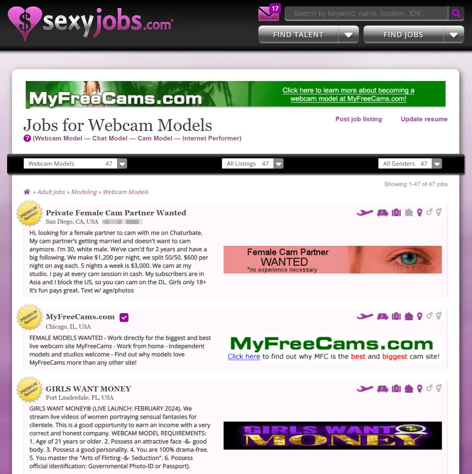 SexyJobs Review: The best marketplace for adult jobs in 2024? {+VIDEO}