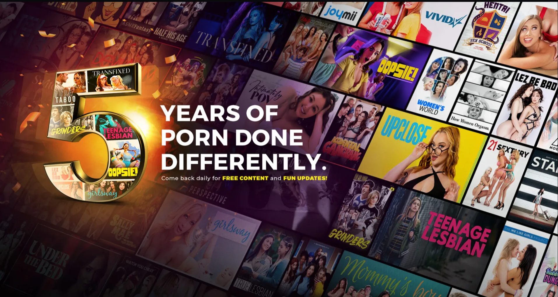 Adult Time Celebrates Five Years of ‘Porn Done Differently’