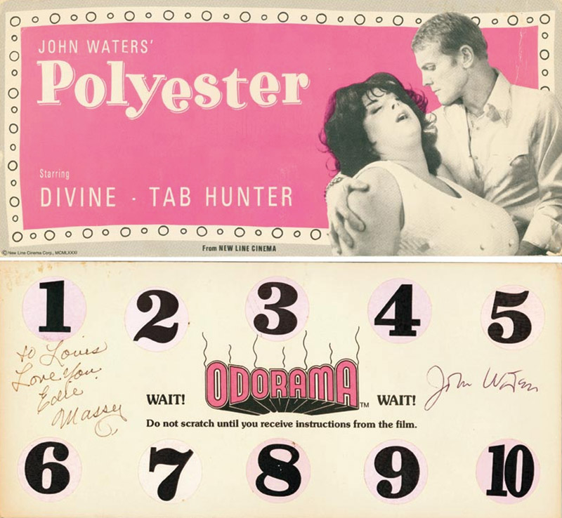 Odorama card from the movie Polyester