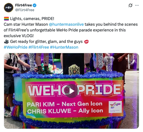 Hunter Mason filming a vlog