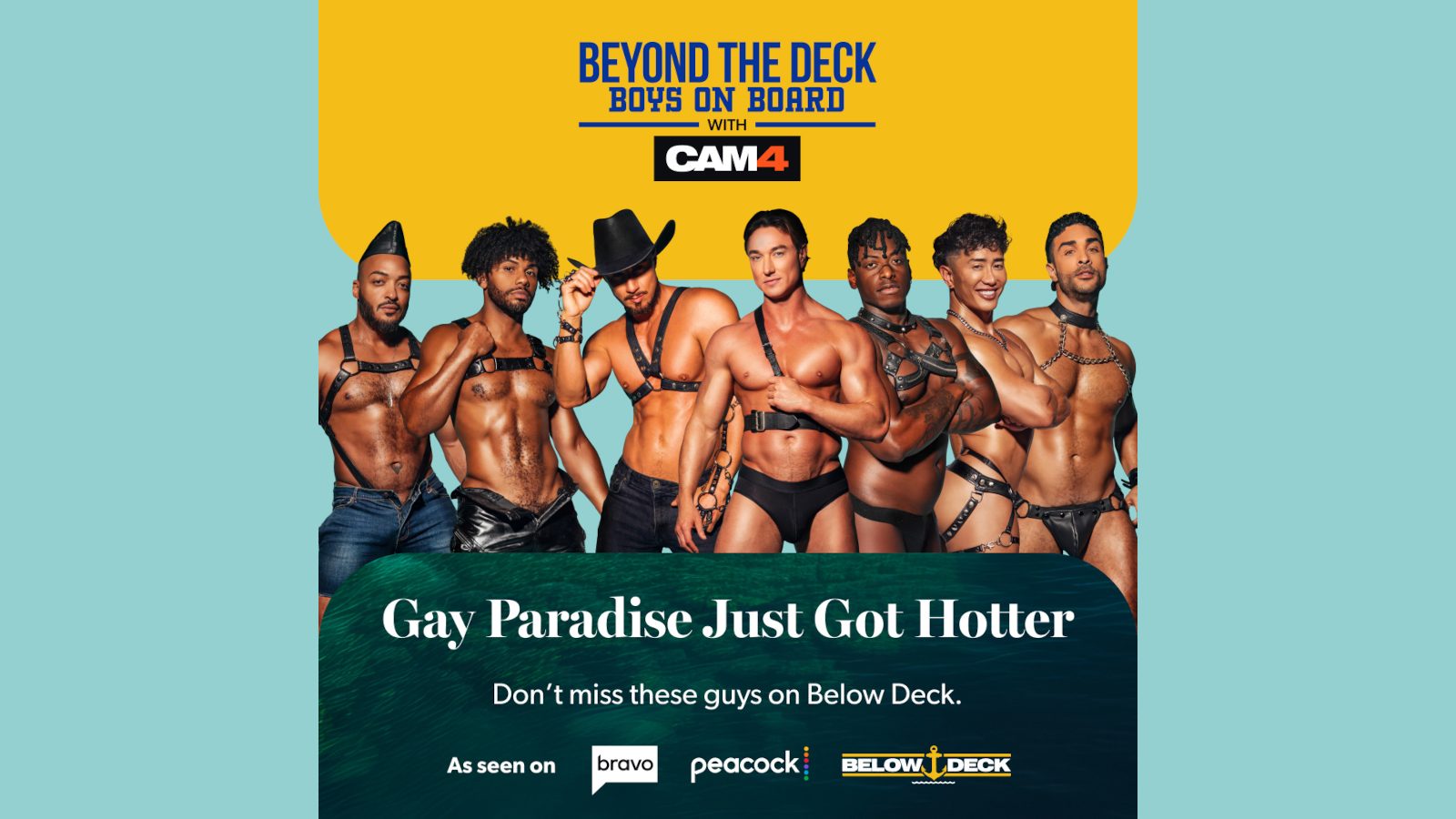 High Seas & High Drama: CAM4’s Biggest Gay Stars Are About to Rock the Boat on Bravo’s ‘Below Deck Med’