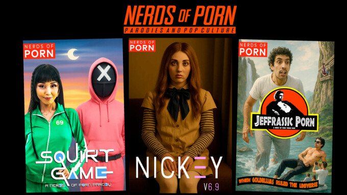 Killer Dolls, Deadly Games, and Dinosaurs: Nerds of Porn Drops a Parody Triple-Threat