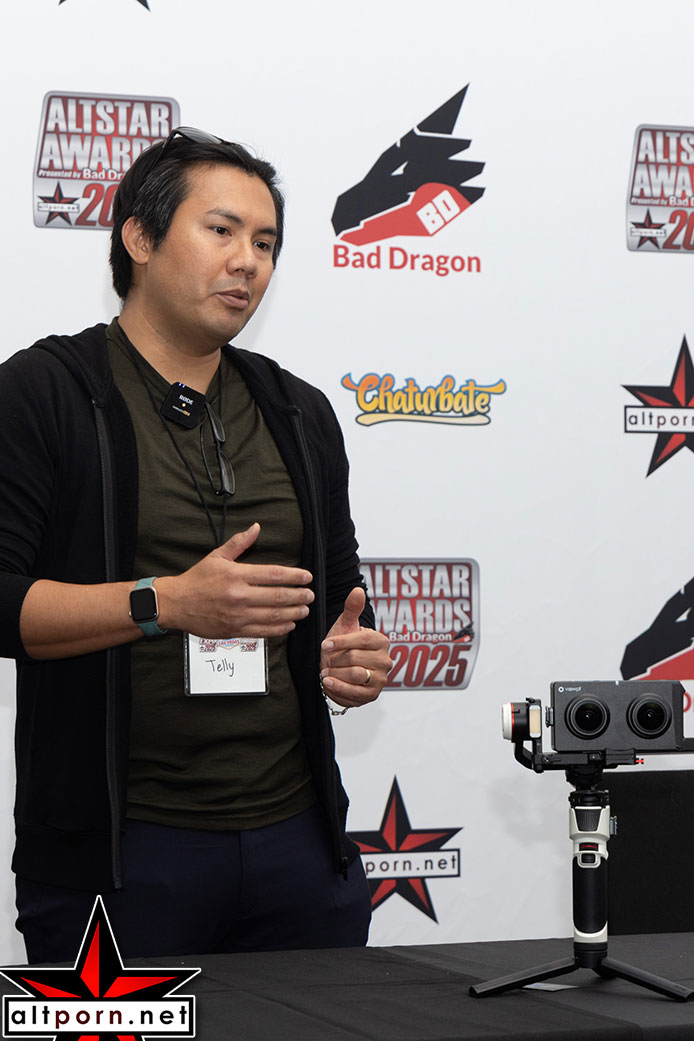 Detailed shot of a panelist speaking at AltStar Expo 2025