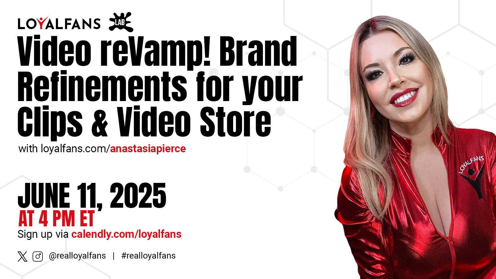 LoyalFans #realloyalfans Lab promotional graphic for Video reVamp workshop