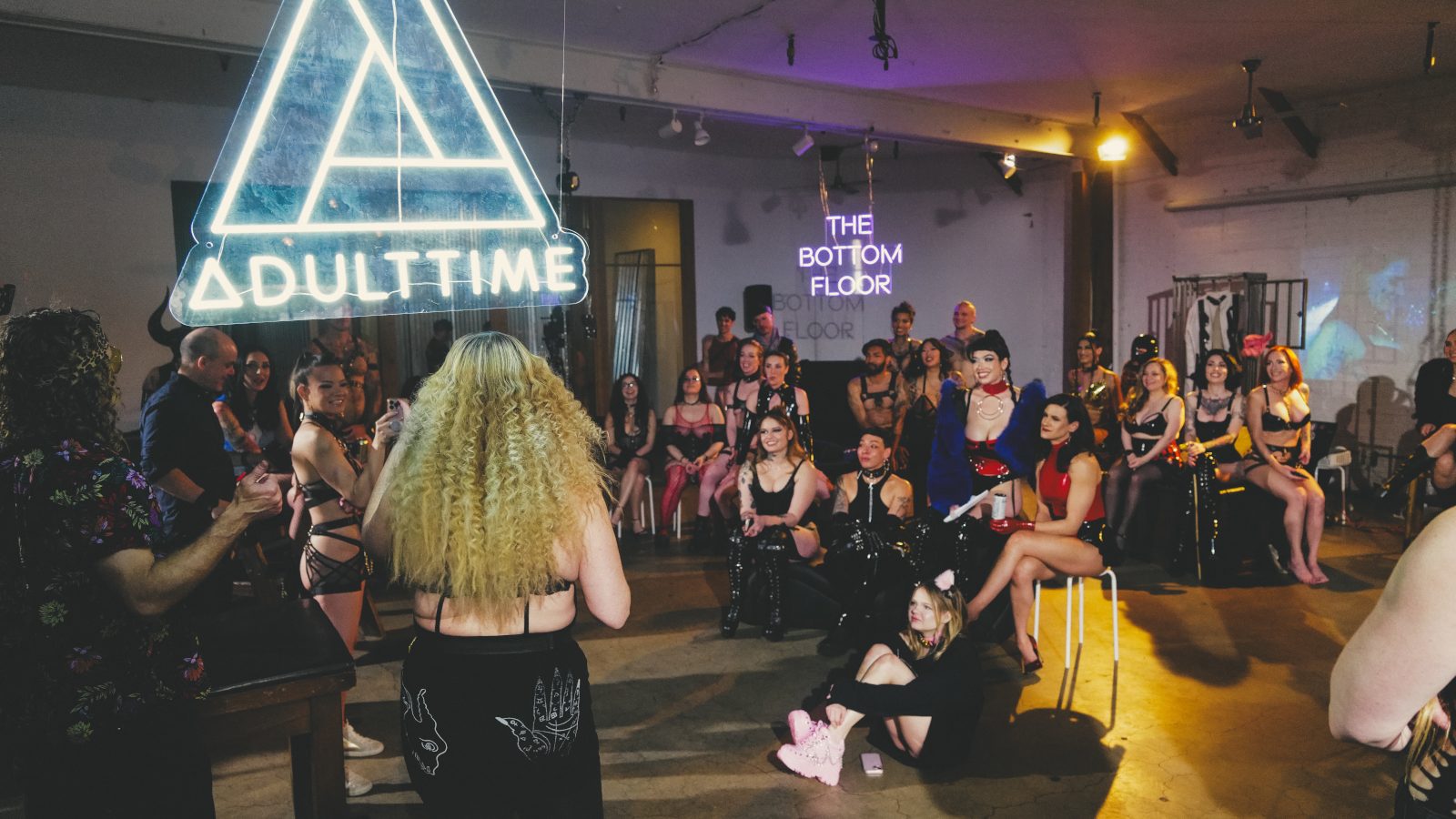 Group of performers during the consent discussion