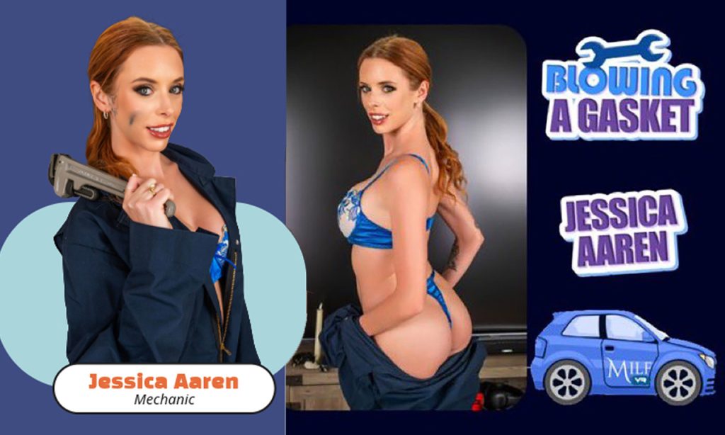 Ready for a Tune-Up? Jessica Aaren’s New VR Scene is “Blowing A Gasket”