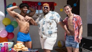 SantanaXXL Unleashes “Loud, Proud and Horny” Energy in New Men.com Threesome