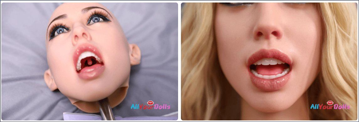 Comparison of Fanreal doll soft head and hard head