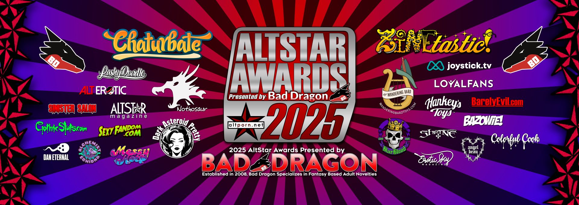 AltStar Awards 2025 stage projection at Swan Dive Las Vegas