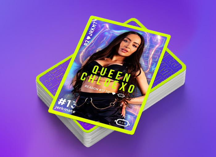 QueenChloeXO in a playful pose