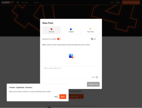 How to access the CAM4 Activity Feed