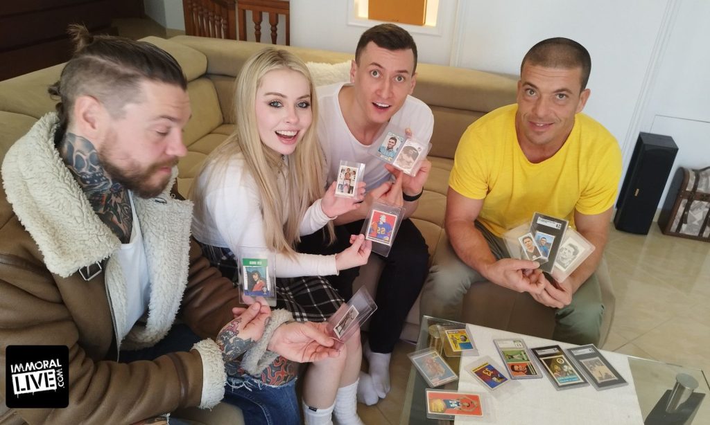 Haley Spades Trades a Fortune in Sports Cards for an Unforgettable Gang Bang